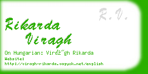 rikarda viragh business card